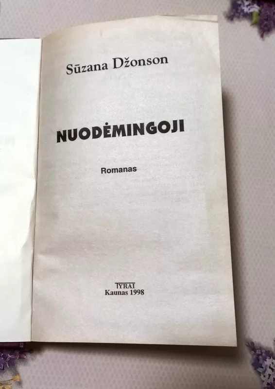 Nuodėmingoji - Sūzana Džonson, knyga 3