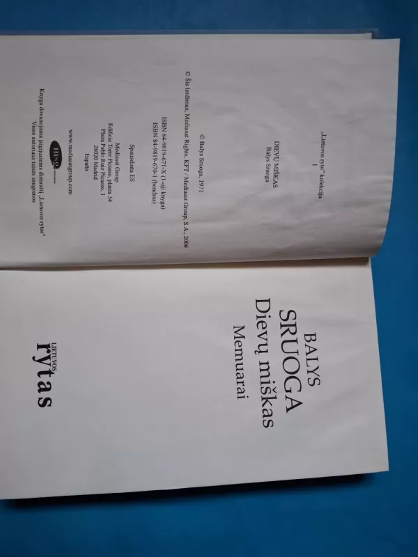 Dievų miškas. „Lietuvos ryto“ kolekcija - Balys Sruoga, knyga 5