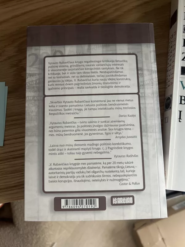 Lietuva: korupcinė demokratija - Vytautas Rubavičius, knyga 2