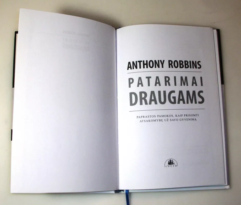 Patarimai draugams - Robbins Anthony, knyga 4