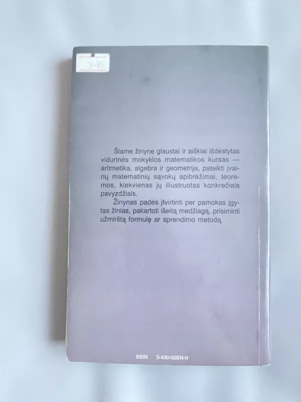 Matematikos žinynas - Heinz Frey, Wolf-Gunter  Felmy, knyga 3