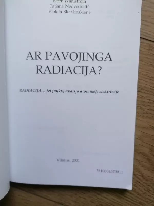 Ar pavojinga radiacija - Autorių kolektvas, knyga 3