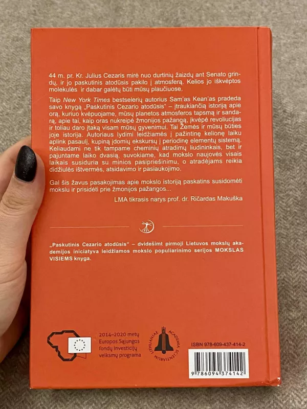 Paskutinis Cezario atodūsis: mus supančio oro paslaptys - Sam Kean, knyga 3