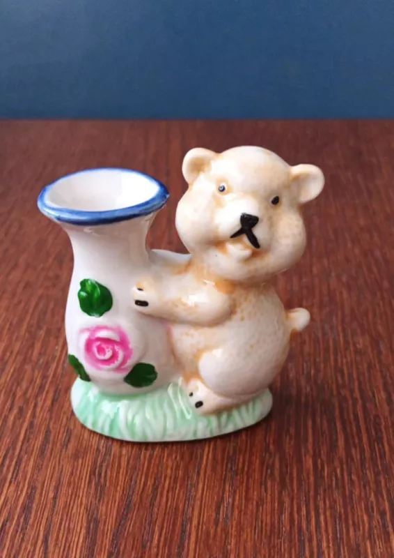 Dekoratyvinė figūrėlė su meškiuku, 7cm aukštis - , namai ir interjeras 2