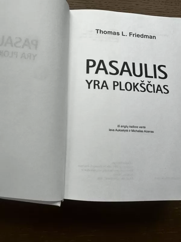 Pasaulis yra plokščias - Thomas Friedman, knyga 6