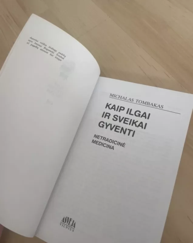 Michailas Tombakas “Kaip ilgai ir sveikai gyventi” - Michalas Tombakas, knyga 5