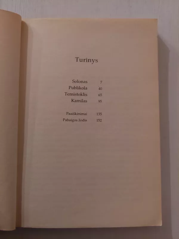 Plutarchas. Biografijos - Plutarchas, knyga 5