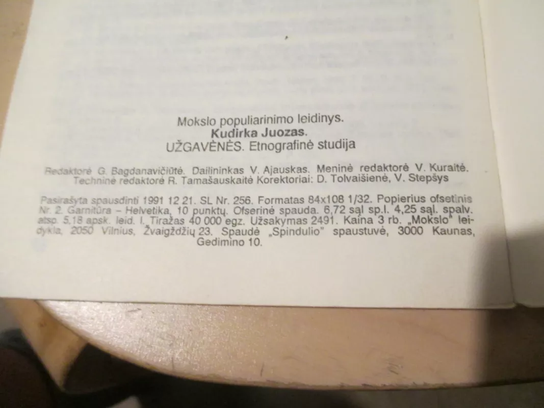 Užgavėnės - Juozas Kudirka, knyga 5