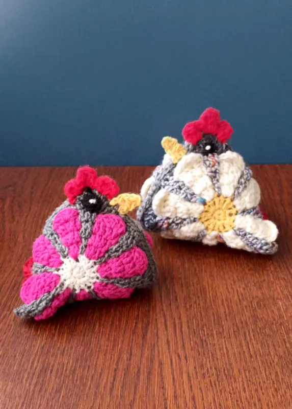 Rankų darbo nertos vištytės, 2vnt. - , namai ir interjeras 3