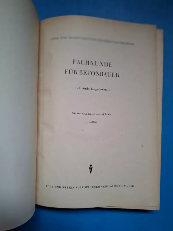 Fachkunde für Betonbauer - Autorių kolektyvas (įvairūs), knyga 4
