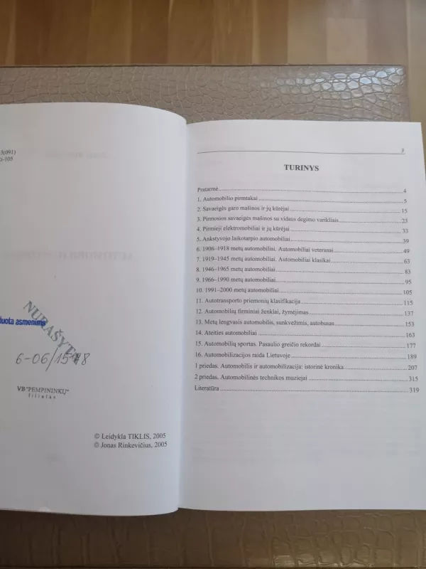 Automobilių istorija - Jonas Rinkevičius, knyga 5