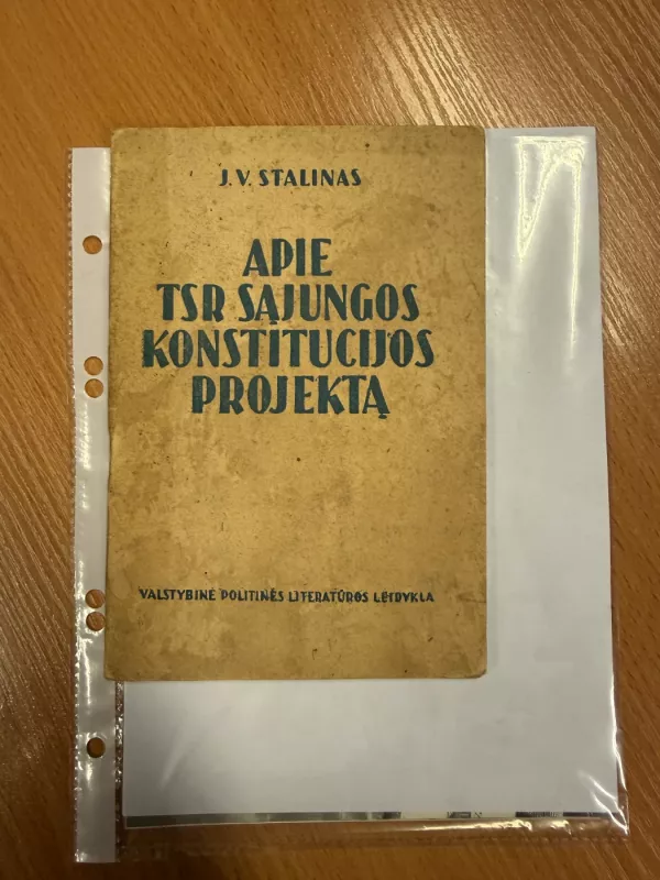 Apie TSR Sąjungos Konstitucijos projektą - Josifas Stalinas, knyga 2
