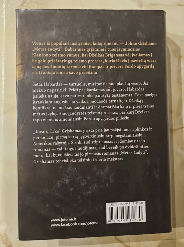 Jovarų takas - John Grisham, knyga 3