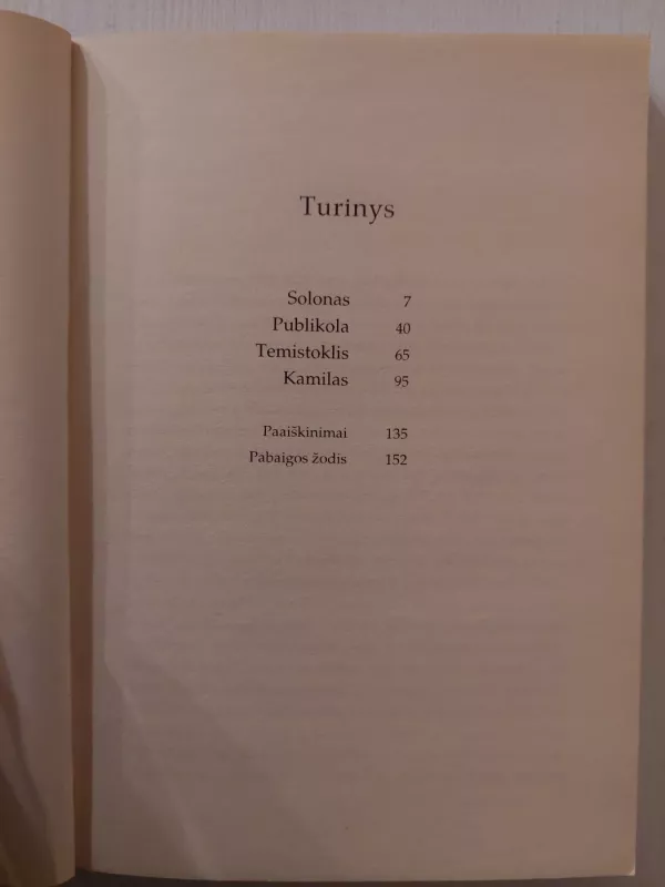 Plutarchas. Biografijos - Plutarchas, knyga 5