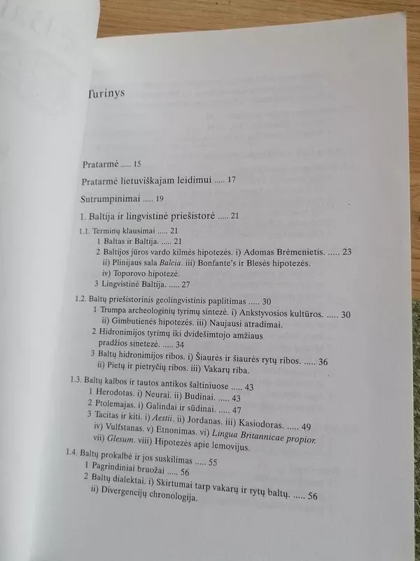 Baltų kalbos. Lyginamoji istorija - Pietro Umberto Dini, knyga 6