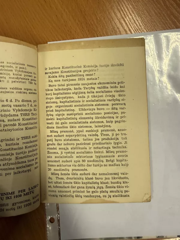 Apie TSR Sąjungos Konstitucijos projektą - Josifas Stalinas, knyga 4