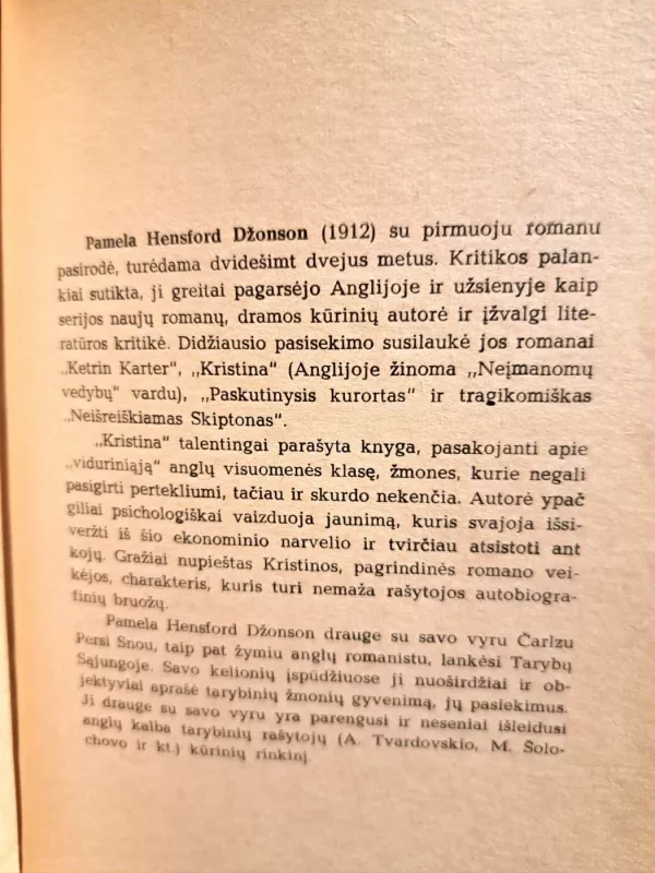 Kristina - P.Hensford Džonson, knyga 3