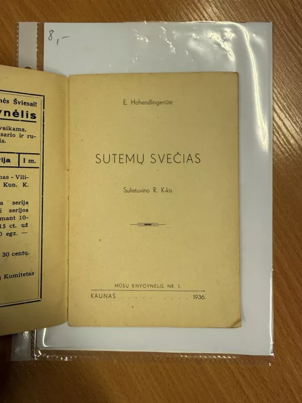 Sutemų Svečias - E. Hohendlingeriūtė, knyga 3
