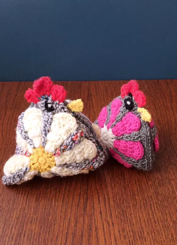 Rankų darbo nertos vištytės, 2vnt. - , namai ir interjeras 5