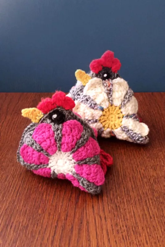 Rankų darbo nertos vištytės, 2vnt. - , namai ir interjeras 4