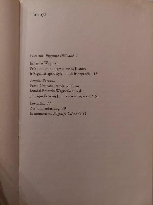 Prūsijos lietuvių, gyvenančių Įsruties ir Ragainės apskrityje, buitis ir papročiai - Edhardas Wagneris, knyga 5