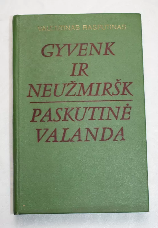 Gyvenk ir neužmiršk. Paskutinė valanda - Valentinas Rasputinas, knyga 2