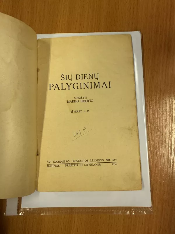 Šių dienų palyginimai - Marko Bieber'io, knyga 3