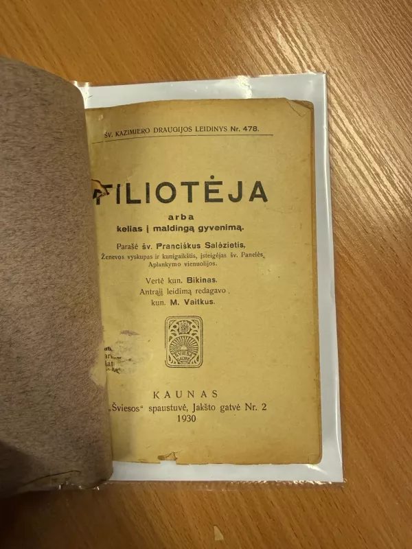 Filioteja arba kelias į maldingą gyvenimą - Pranciškus Salėzietis, knyga 3