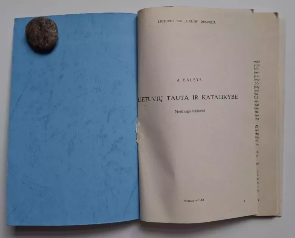 Lietuvių tauta ir katalikybė - A. Balsys, knyga 3