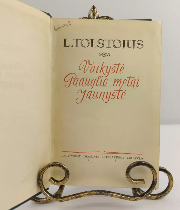 Vaikystė. Paauglio metai. Jaunystė - Levas Tolstojus, knyga 3