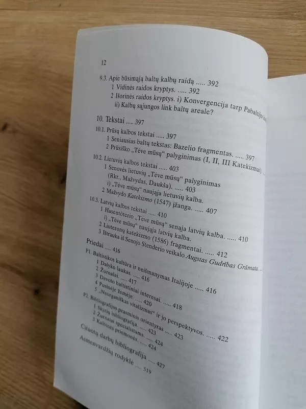 Baltų kalbos. Lyginamoji istorija - Pietro Umberto Dini, knyga 3