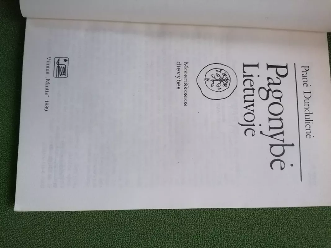 Pagonybė Lietuvoje - Pranė Dundulienė, knyga 4