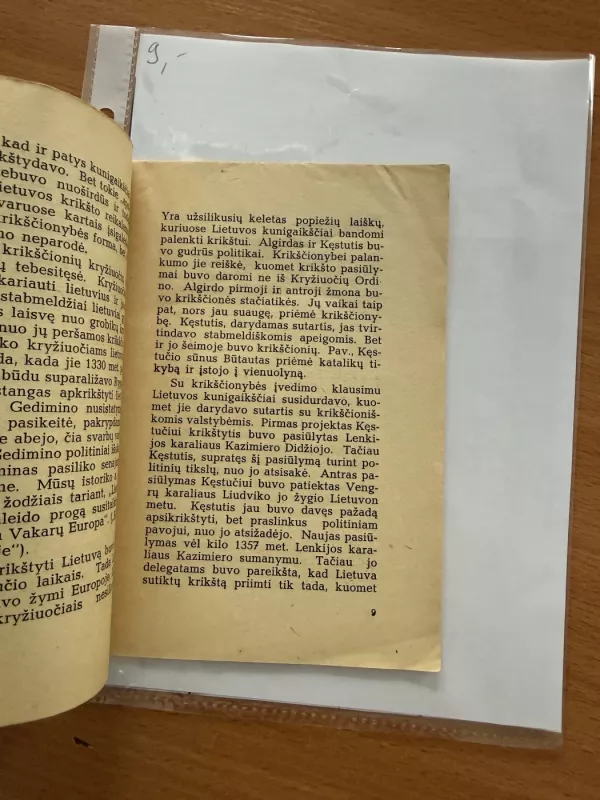 Lietuvos krikštas : krikščionybės įvedimo Lietuvoje 550 metų jubiliejui paminėti - St. Telksnys, knyga 3