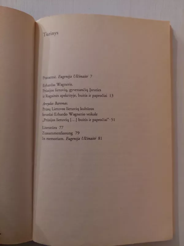 Prūsijos lietuvių, gyvenančių Įsruties ir Ragainės apskrityje, buitis ir papročiai - Edhardas Wagneris, knyga 5