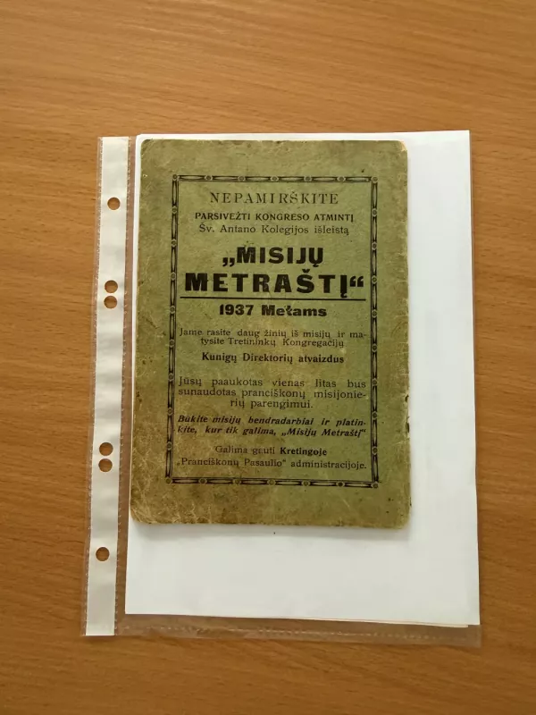 Telšių vyskupijos III Eucharistinio Kongreso (Kretingoje 1936 m. birželio mėn. 12, 13 ir 14 d. d.) vadovas - Telšių Vyskupija , knyga 6
