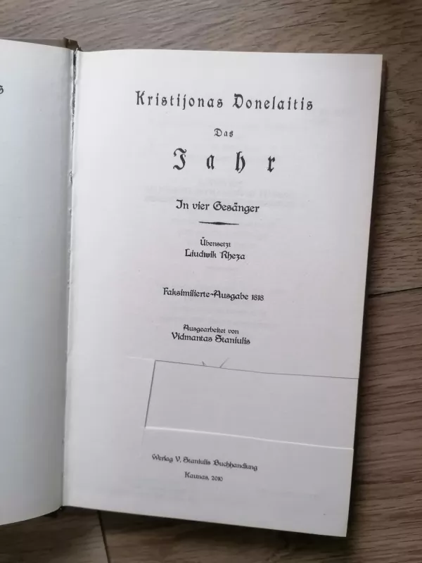 Kristijonas Donelaitis - Kristijonas Donelaitis, knyga 3