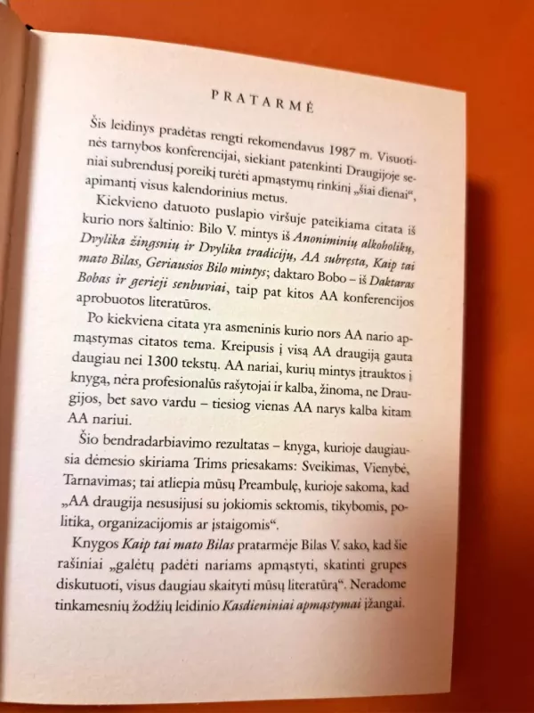 Kasdieniai apmąstymai - Lietuvos AA tarnyba AA, knyga 3