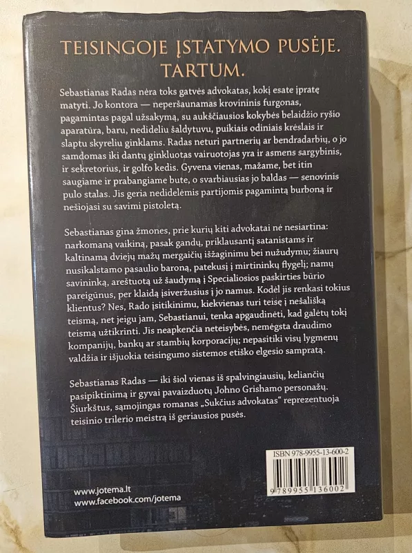 Sukčius advokatas - John Grisham, knyga 3