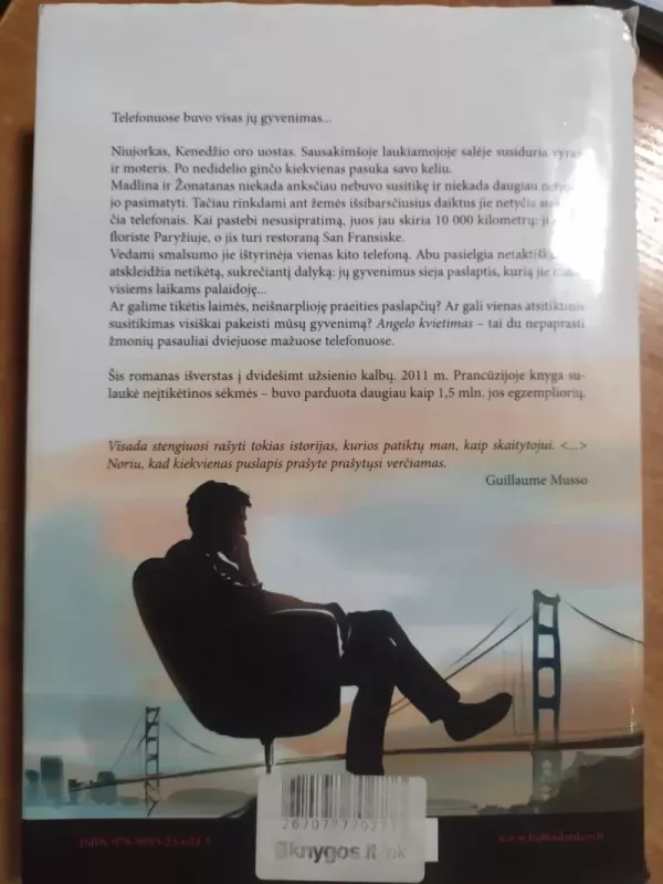 Angelo kvietimas - Guillaume Musso, knyga 4