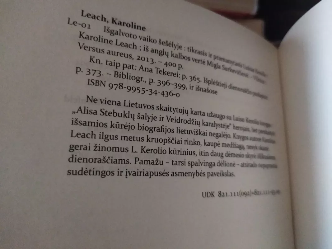 Išgalvoto vaiko šešėlyje. Tikrasis ir pramanytasis LUISAS KEROLIS - Karoline Leach, knyga 3