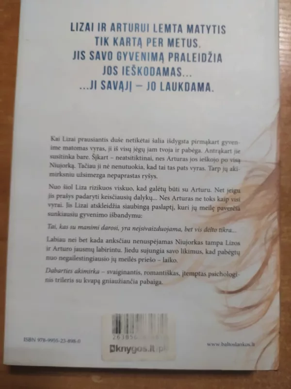 Dabarties akimirka - Guillaume Musso, knyga 3