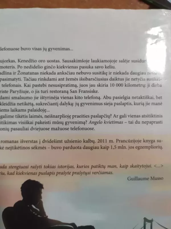 Angelo kvietimas - Guillaume Musso, knyga 3