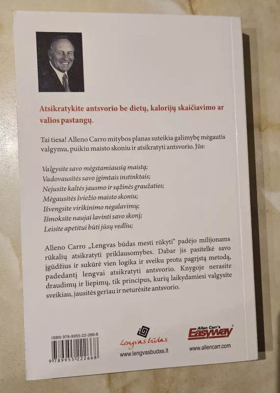 Lengvas būdas sulieknėti - Allen Carr, knyga 3