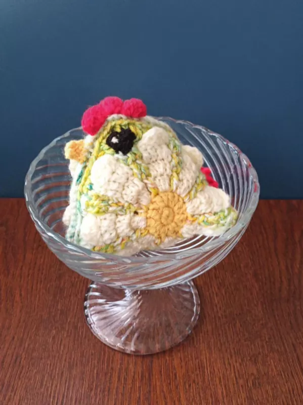 Rankų darbo nertos vištytės, 2vnt. - , namai ir interjeras 4