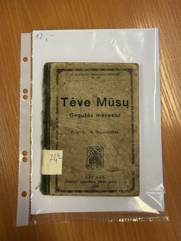 Tėve mūsų Gegužės mėnesiui - A. Sabaliauskas, knyga 2