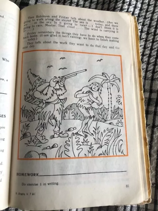 Anglų kalba English 7 (1984) - Alma Stasiulevičiūtė, knyga 5