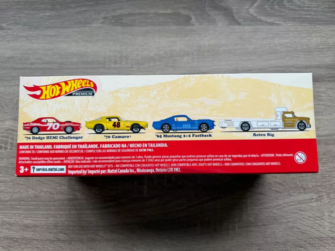 Hot Wheels 2021 Premium Dodge Mustang Camaro Diorama - , namai ir interjeras 5