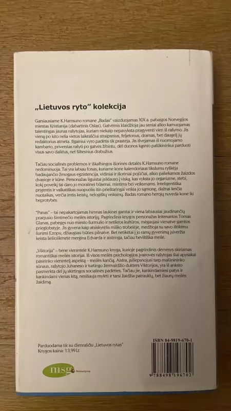 Badas - Knut Hamsun, knyga 6