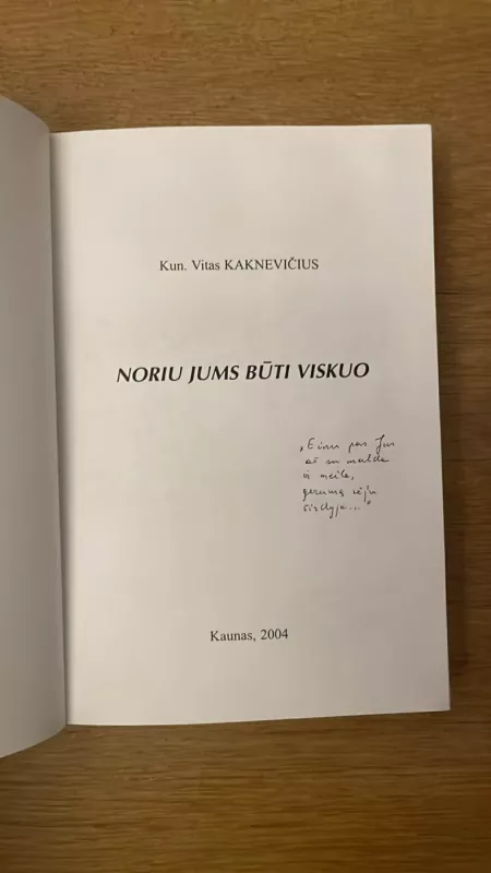 Noriu Jums būti viskuo - Vitas Kaknevičius, knyga 3
