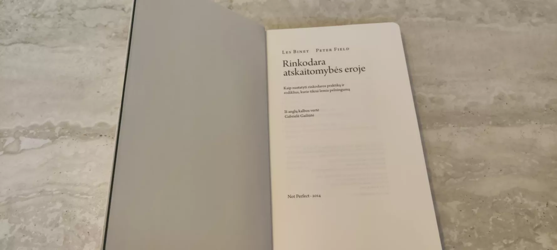 Rinkodara atskaitomybės eroje - Les Binet,Peter Field, knyga 3